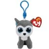 Promo 💯 Ty Beanie Boos™ Slush Gray Husky 🐶 Dog, Clip 🛒