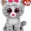 Cheapest 💯 Ty Beanie Boos™ Gray Kiki Cat, Medium 🌟