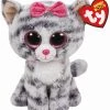 Coupon 🧨 Ty Beanie Boos™ Gray Kiki Cat, Small ⭐ -Copic Shop 10481418