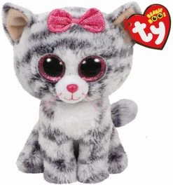 Coupon 🧨 Ty Beanie Boos™ Gray Kiki Cat, Small ⭐