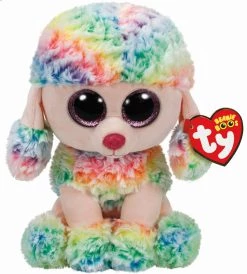 Best deal ❤️ Ty Beanie Boos™ Rainbow Multicolored Poodle, Medium 👍