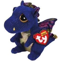 Budget 🥰 Ty Beanie Boos™ Saffire Blue Dragon, Regular 😍