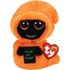 Flash Sale 🧨 Ty Beanie Boos™ Grinner Orange Ghoul, Regular 😉