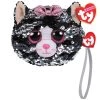Flash Sale ⭐ Ty Fashion™ Kiki Black & Silver Cat Sequin Wristlet ❤️ -Copic Shop 10589627 1