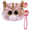 Budget ✔️ Ty Fashion™ Fantasia Pink & Gold Unicorn Sequin Wristlet ⌛