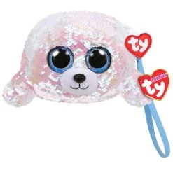 Best deal ❤️ Ty Fashion™ Icy Pink & White Seal Sequin Wristlet ❤️