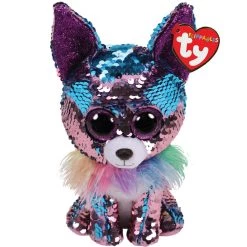 Discount 🌟 Ty Flippables™ Yappy Blue & Purple Sequin Chihuahua, Regular 🥰
