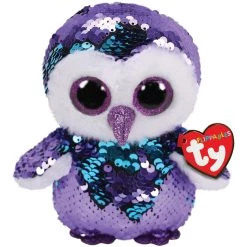 Coupon 🛒 Ty Flippables™ Moonlight Purple Sequin Owl, Regular 🔥