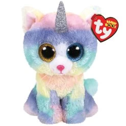 Promo 😍 Ty Boos™ Heather Multicolored Cat with Horn, Regular 🔔