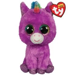 Outlet 💯 Ty Beanie Boos™ Rosette Purple Unicorn, Regular 🤩