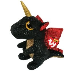 New 🎁 Ty Beanie Boos™ Grindal Dragon with Horn, Regular ❤️