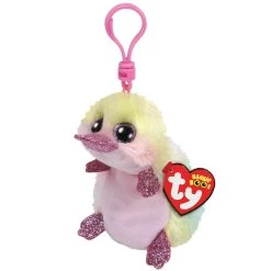 Hot Sale 🤩 Ty Beanie Boos™ Petunia Rainbow Platypus, Clip 💯