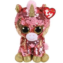 Hot Sale ❤️ Ty Beanie Boos™ Flippables™ Sunset Coral Unicorn, Regular 🔥