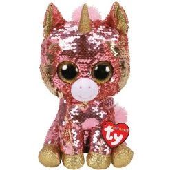 Buy 🎉 Ty Beanie Boos™ Flippables™ Sunset Coral Unicorn, Medium 🔥