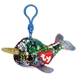 Outlet 😉 Ty Flippables™ Calypso Narwhal, Clip 😀