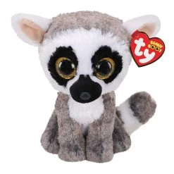 Best deal 🎉 Ty Beanie Boos™ Linus Gray & White Lemur, Regular 🔥