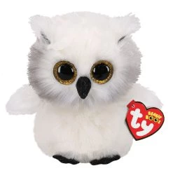 Budget ❤️ Ty Beanie Boos™ Austin White Owl, Regular 🧨