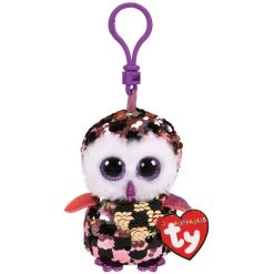 Cheapest ⭐ Ty Flippables™ Checks Pink & Black Owl, Clip 👍