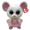 Best Sale 👏 Ty Beanie Boos™ Nina White Mouse Ballerina, Regular 🛒 -Copic Shop 10668157 1