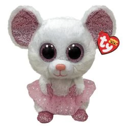 Best Sale 👏 Ty Beanie Boos™ Nina White Mouse Ballerina, Regular 🛒