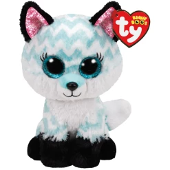 Deals 😀 Ty Beanie Boos™ Atlas Aqua Chevron Fox, Regular ✔️