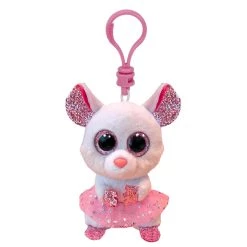 Best Pirce 🎁 Ty Beanie Boos™ Nina White Mouse Ballerina, Clip ⭐