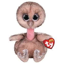 Budget ❤️ Ty Beanie Boos™ Henna Brown Ostrich, Medium 👍