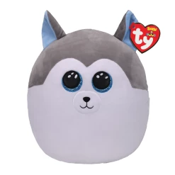 Hot Sale 🧨 Ty Squish-A-Boos™ Slush Gray & White Husky, Medium 🎉