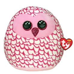 Brand new 😍 Ty Squish-A-Boos™ Pinky Pink & White Owl, Medium 🧨