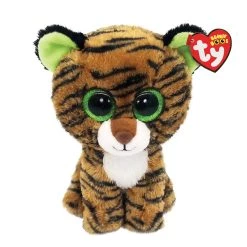 Brand new 👏 Ty Beanie Boos™ Tiggy Orange, Black & Green Tiger, Regular 💯