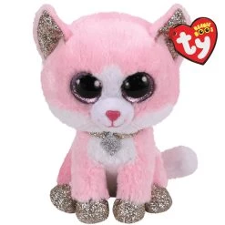 Hot Sale 😍 Ty Beanie Boos™ Fiona Pink Cat, Medium 😍