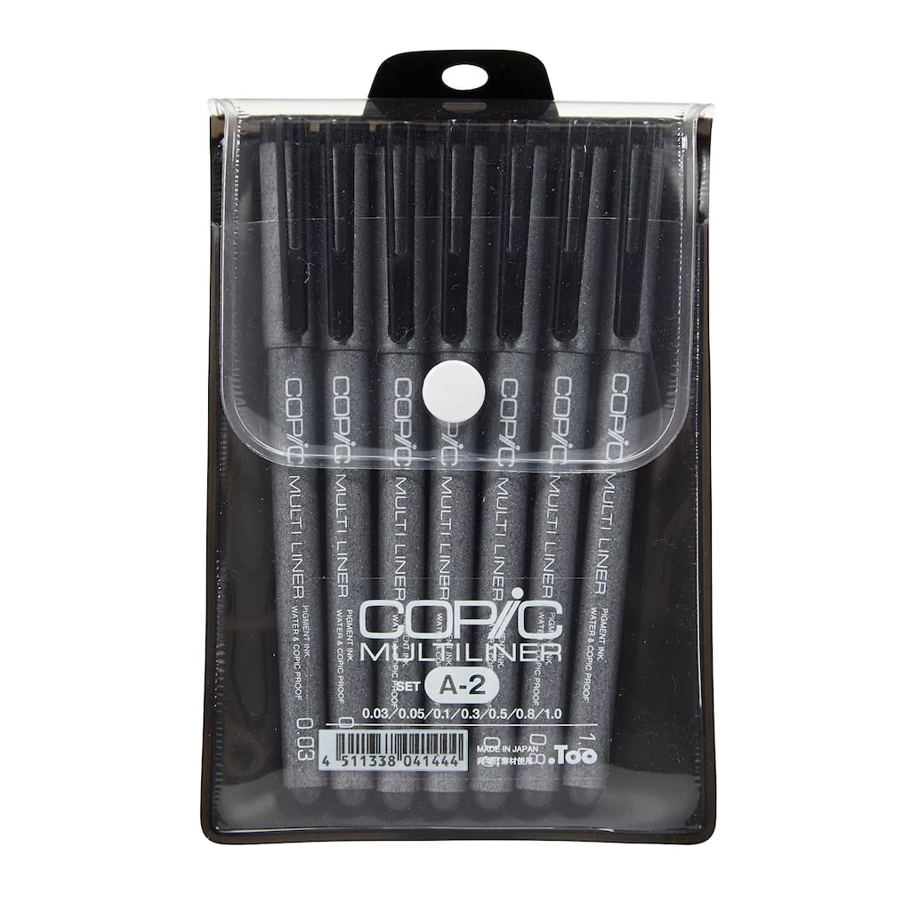 Cheap β Copic® Black Multiliner Pen Set, A-2 π 3 Cheap β Copic® Black Multiliner Pen Set, A-2 π