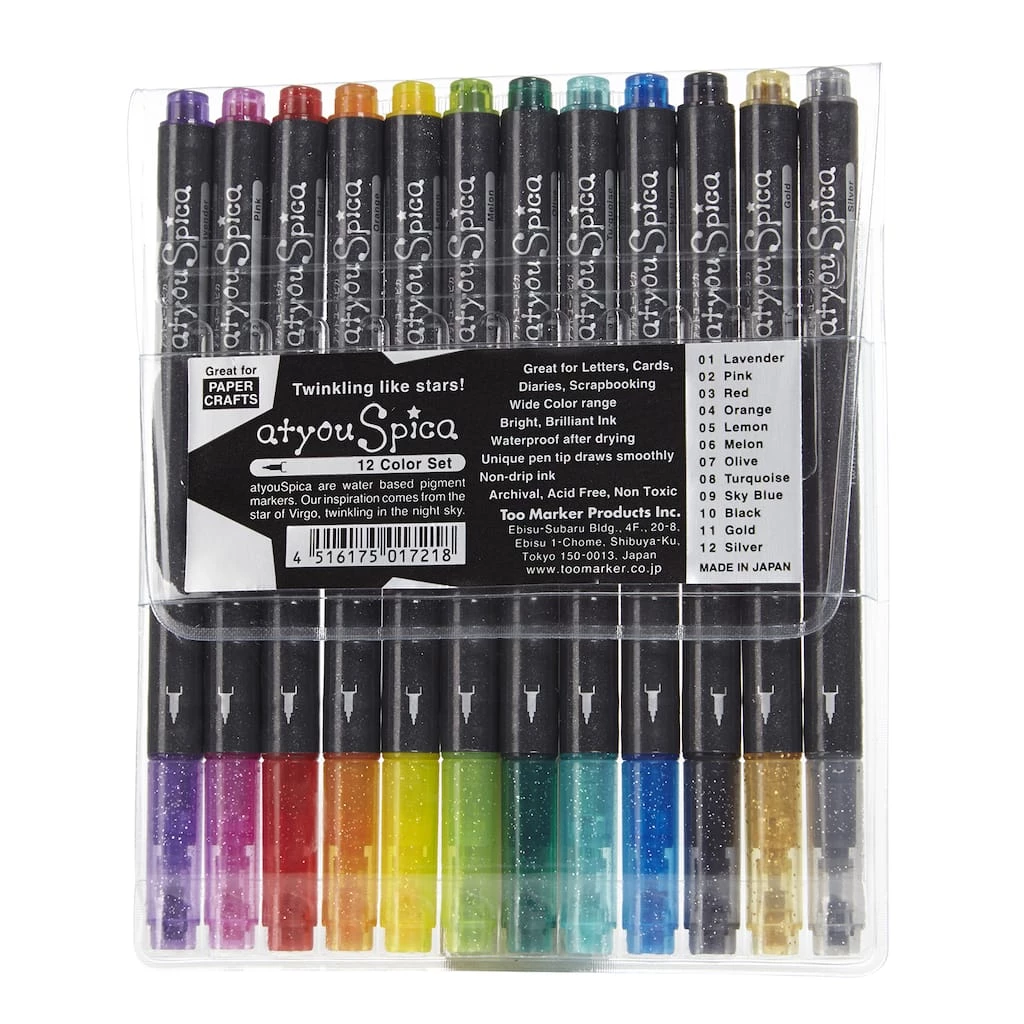 Cheap ❤️ 12 Pack: Copic® Atyou Spica 12 Color Glitter Pen Set A ⭐ 3 Cheap ❤️ 12 Pack: Copic® Atyou Spica 12 Color Glitter Pen Set A ⭐