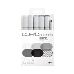 Brand new 🥰 Copic® Sketch Marker Set, 6 Color Sketching Grays ❤️