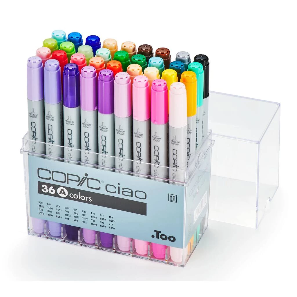 Hot Sale ❤️ 6 Packs: 36 ct. (216 total) Copic® Ciao Marker Set, Color Set A ❤️ 4 Hot Sale ❤️ 6 Packs: 36 ct. (216 total) Copic® Ciao Marker Set, Color Set A ❤️ - Image 2