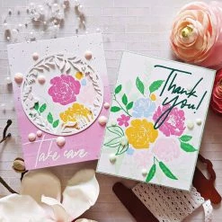 Hot Sale 😉 Pinkfresh Studio Scripted Bold Sentiments 1 Clear Stamp Set 😀 -Copic Shop D394927S 8