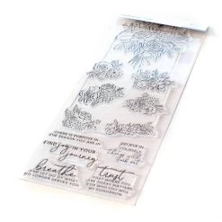 Best deal 🤩 Pinkfresh Studio Joyful Bouquet Clear Stamp Set, 6" x 8" 🔔