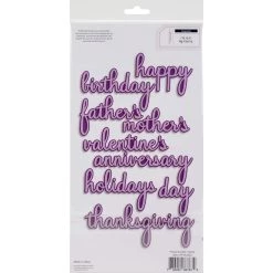 Best deal ❤️ Pinkfresh Studio Happy Phrase Builder Die 🔔 -Copic Shop D395951S 3