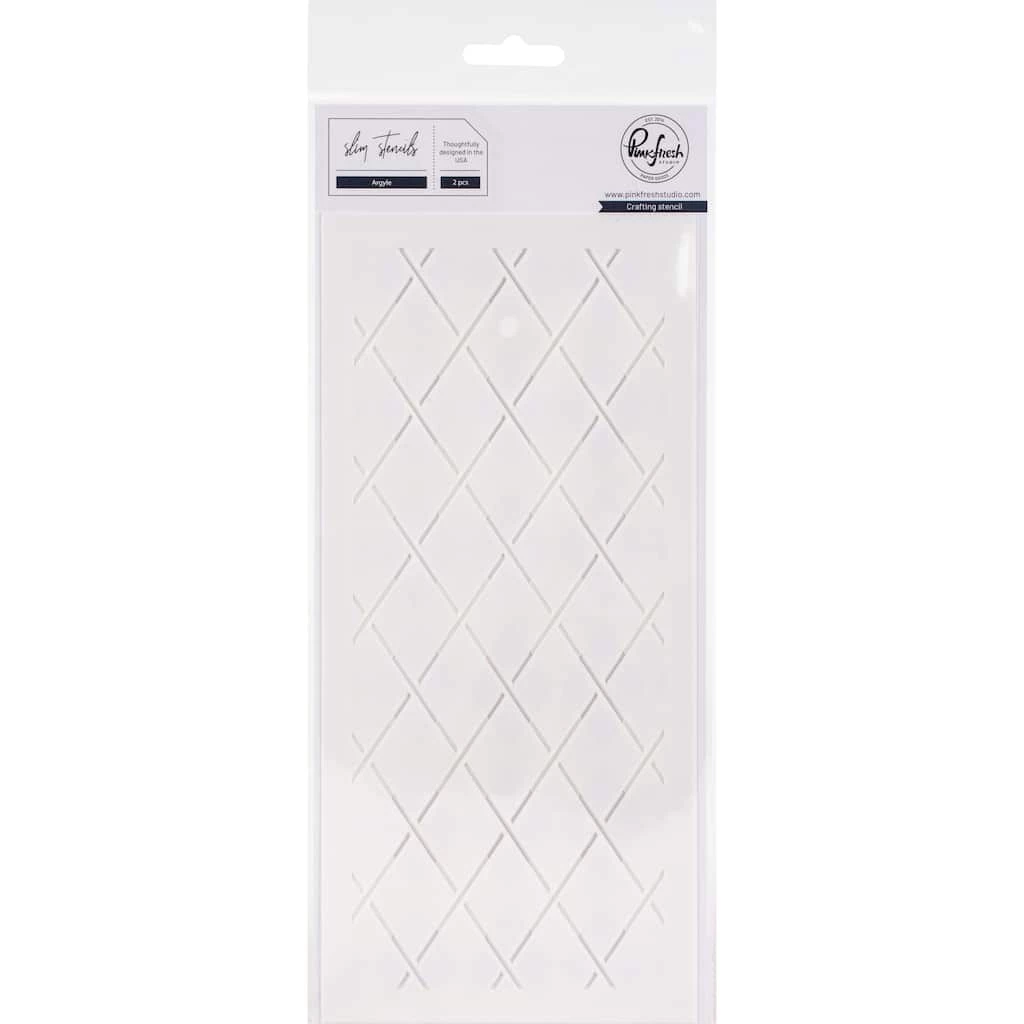 Budget โ Pinkfresh Studio Argyle Layering Slimline Stencils ๐ 4 Budget โ Pinkfresh Studio Argyle Layering Slimline Stencils ๐ - Image 2