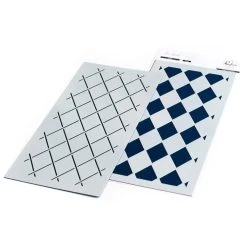 Budget โ Pinkfresh Studio Argyle Layering Slimline Stencils ๐