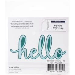 Cheap 👏 Pinkfresh Studio Mega Hello Die Set ❤️ -Copic Shop D402178S 3