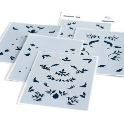 Best deal ๐ Pinkfresh Studio Folk Floral Print Stencils โ