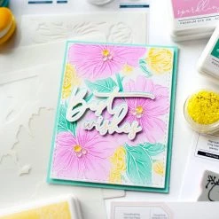 Promo ⭐ Pinkfresh Studio Floral Focus Layering Stencils 👍 -Copic Shop D403031S 5