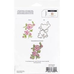 Best Sale 🌟 Pinkfresh Studio Joyful Peonies Background Cling Stamp 🛒 -Copic Shop D403621S 3