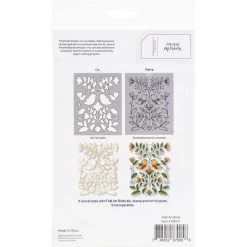 New 👏 Pinkfresh Studio Folk Art Birds Layering Stencils 🎁 -Copic Shop D403643S 3