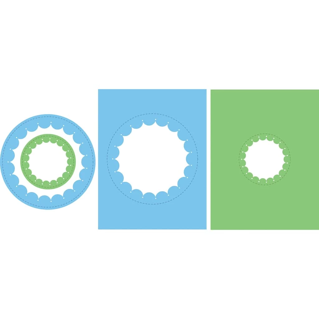 New 🔥 Pinkfresh Studio Essentials Inverted Stitched Scallop Circle Die Set 🌟 4 New 🔥 Pinkfresh Studio Essentials Inverted Stitched Scallop Circle Die Set 🌟 - Image 2