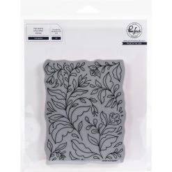 Flash Sale 🛒 Pinkfresh Studio Folk Garden A2 Cling Rubber Background Stamp 🔔