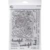 Best Sale ⭐ Pinkfresh Studio Flower Garden Clear Stamp Set 😉 -Copic Shop D404406S 1