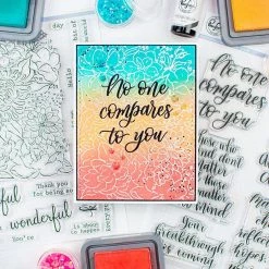 Best Sale ⭐ Pinkfresh Studio Flower Garden Clear Stamp Set 😉 -Copic Shop D404406S 6