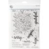 Outlet ✨ Pinkfresh Studio Floral Cluster Clear Stamp Set 😀 -Copic Shop D404456S 1